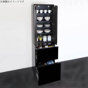 食器棚 おしゃれ 北欧 安い キッチン 収納 棚 ラック 木製 大容量 カップボード ダイニングボード ( 組み立て有 ストッカー 約 幅60 奥行50 高さ210 ) ハイタイプ 縦長 スリム 引き出し 隠せる 見えない モダン シンプル 高級 スタイリッシュ デザイナーズ