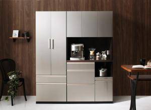 食器棚 + キッチンボード カップボード レンジ台 ハイタイプ 大容量 炊飯器 キッチンラック おしゃれ 北欧 安い キッチン 台所 収納 整理 棚 木製 日本...