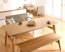 ダイニングセット 3点 北欧 4人用 3点セット (Bタイプ) 【 ナチュラル×ベージュ 】【食卓 3点セット 三点セット 食卓セット テーブル チェア いす ...