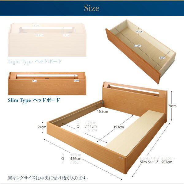 クイーンベッド 家族 ファミリー 親子 ワイド マットレス付き チェストベッド ミドル ベッド下収納 引き出し付き 大容量 宮 ヘッドボード 枕元 棚 ラック 携帯 ティッシュ メガネ リモコン 頭上 収納 コンセント ゲーム スマホ 充電 電気 デザイナーズ ホテル モダン 高級 [3]