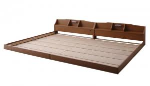 連結ベッド 幅240 キング ワイド 2人 3人 4人 家族 つなげる 2台 分割 ファミリー 親子 フレーム ローベッド ロータイプ フロア 低床 低い 宮 ヘッドボード 枕元 棚 携帯 メガネ リモコン 頭上 収納 照明 読書灯 ライト コンセント スマホ 充電 ヴィンテージ モダン レトロ