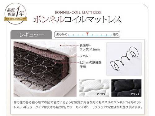 ベッド シングル ローベッド ロータイプ 低い フロアベッド 低床 棚 ラック 宮付き ヘッドボード 枕元 携帯 スマホ ティッシュ メガネ リモコン コンセント 充電 フレーム おしゃれ 高級 アンティーク お姫様 かわいい SボンネルCマットレス付き [3]