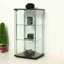 ガラスキャビネット アンティーク コレクションケース ガラスショーケース ガラス 3段 【コレクションラック フォース ガラスショーケース ショーケース キュリ...