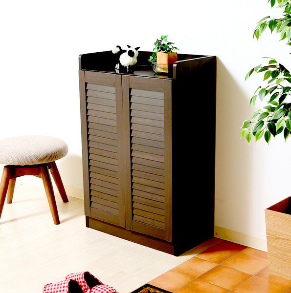 下駄箱 シューズラック シューズボックス 靴箱 オフィス おしゃれ 北欧 収納 薄型 スリム 約 幅60 奥行35 高さ90 カビ対策 通気性 木製 コンパクト...