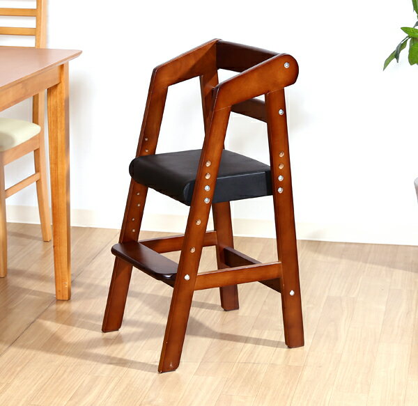 ベビーチェア 足置き キッズチェア ハイチェア ハイタイプ 食事 食卓 ダイニング 木製 赤ちゃん 子供用 こども 乳児 椅子 高さ調整 高さ調節 長く使える ...