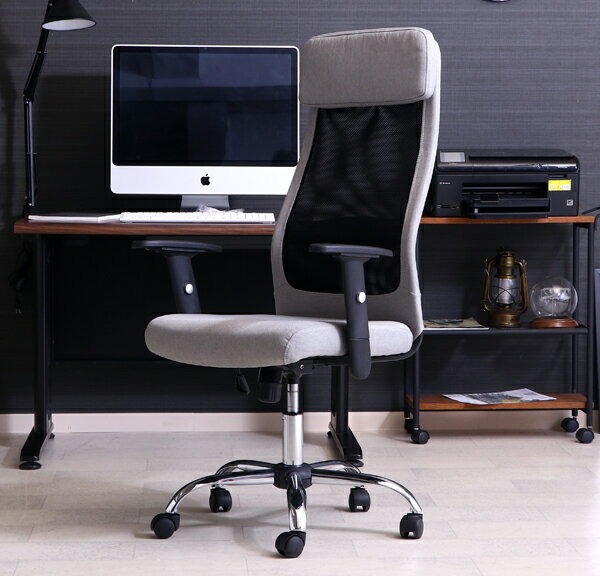 オフィスチェア 事務椅子 キャスター付き椅子 キャスター 椅子 パソコンチェア デスクチェア グレー