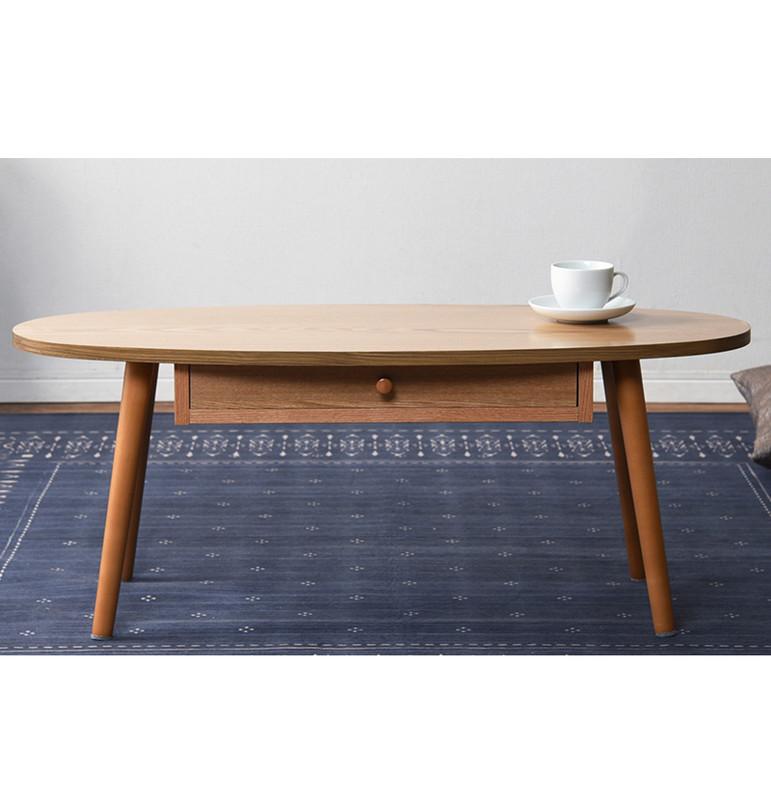 ローテーブル センターテーブル ちゃぶ台 木製 おしゃれ 北欧 リビングテーブル コーヒーテーブル 応接テーブル ローデスク 机 一人暮らし 楕円 オーバル 引...