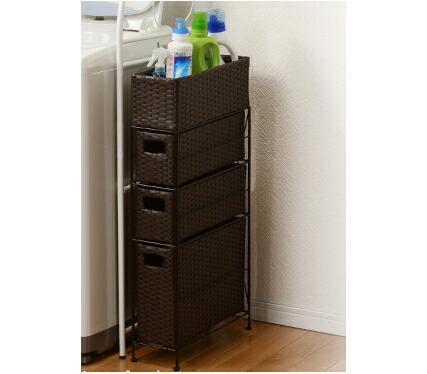 ランドリーラック 洗面所 スリム 細い 薄型 隙間 すきま 収納 ラック ランドリー キッチン タオル サニタリー ボックス 棚 大容量 安い 脱衣所 下着 洗...