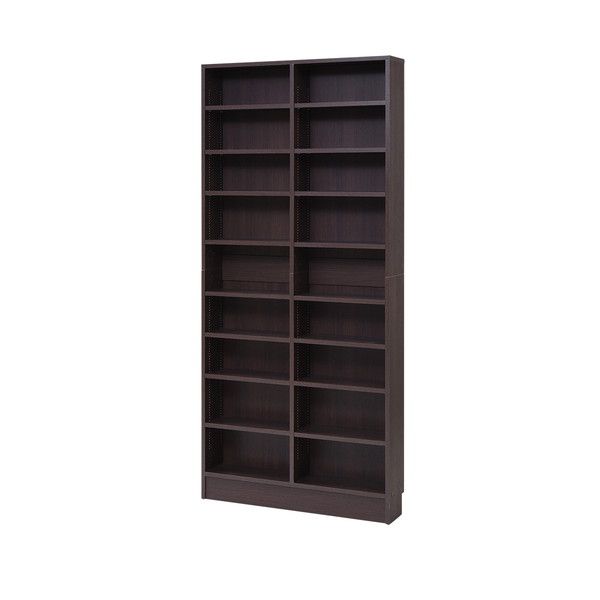 あす楽 本棚 おしゃれ 北欧 安い 収納 整理 棚 ラック 大容量 壁一面 シェルフ 書棚 薄型 コミック 文庫本 漫画 マンガ cd dvd オープン リビン...