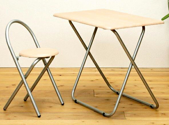 作業台 簡易テーブル チェア セット ナチュラル 【食卓 ダイニングセット 食卓セット ダイニングテ ...