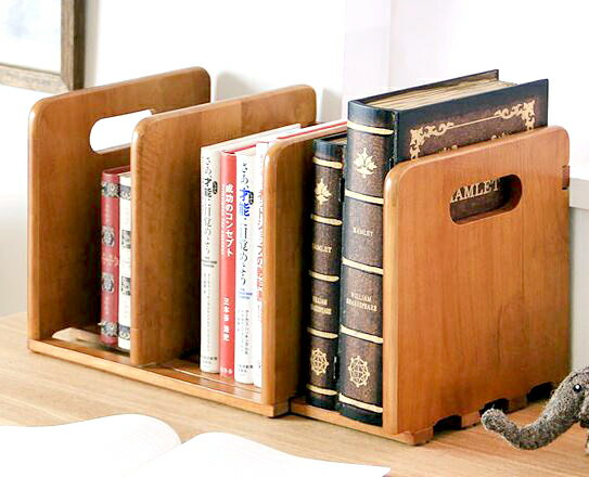 マガジンスタンド ブックスタンド スライド式 ブラウン 茶色 【マガジンラック マガジンスタンド 絵本 雑誌 パンフレット リーフレット 本棚 ブックラック ブ...