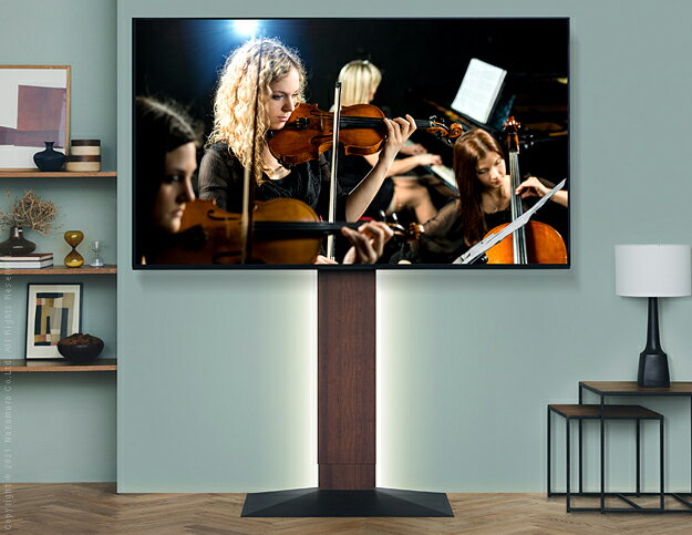 あす楽 テレビスタンド モニタースタンド テレビ台 壁寄せ 薄型 モニター台 スリム 自立 床置き 高さ調節 上下昇降式 調節 ハイタイプ 高い位置 後ろ 裏収...