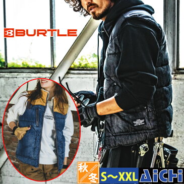 BURTLE バートル 防寒着 5004 防寒 ベスト ( サーモクラフト 対応 ) 秋冬 S 〜 XXL ( 3L )| デニム コーデュラ 大きいサイズ メンズ レディース 小さいサイズ S M L LL 3L