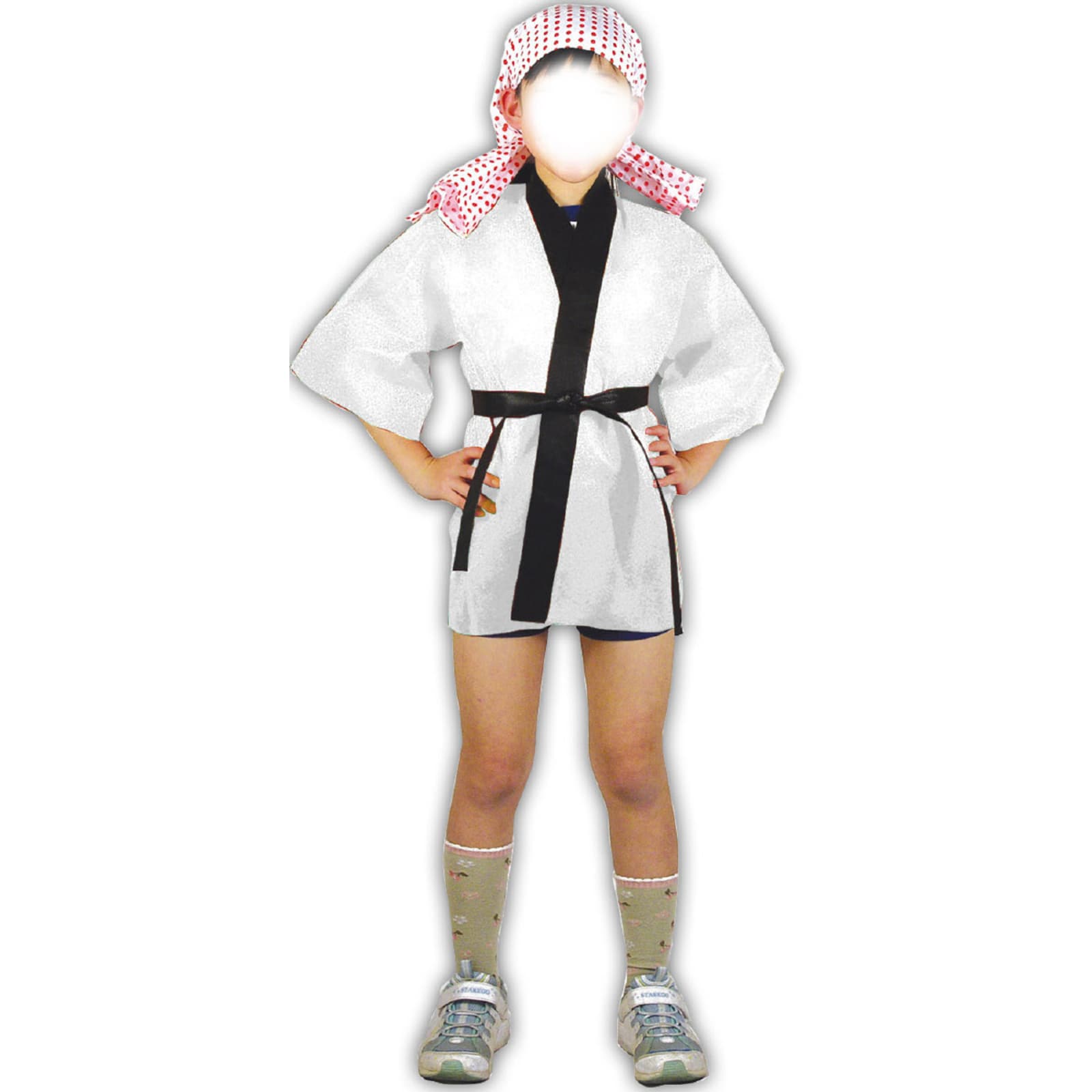 カラー不織布ハッヒ゜ 子供用 S 白