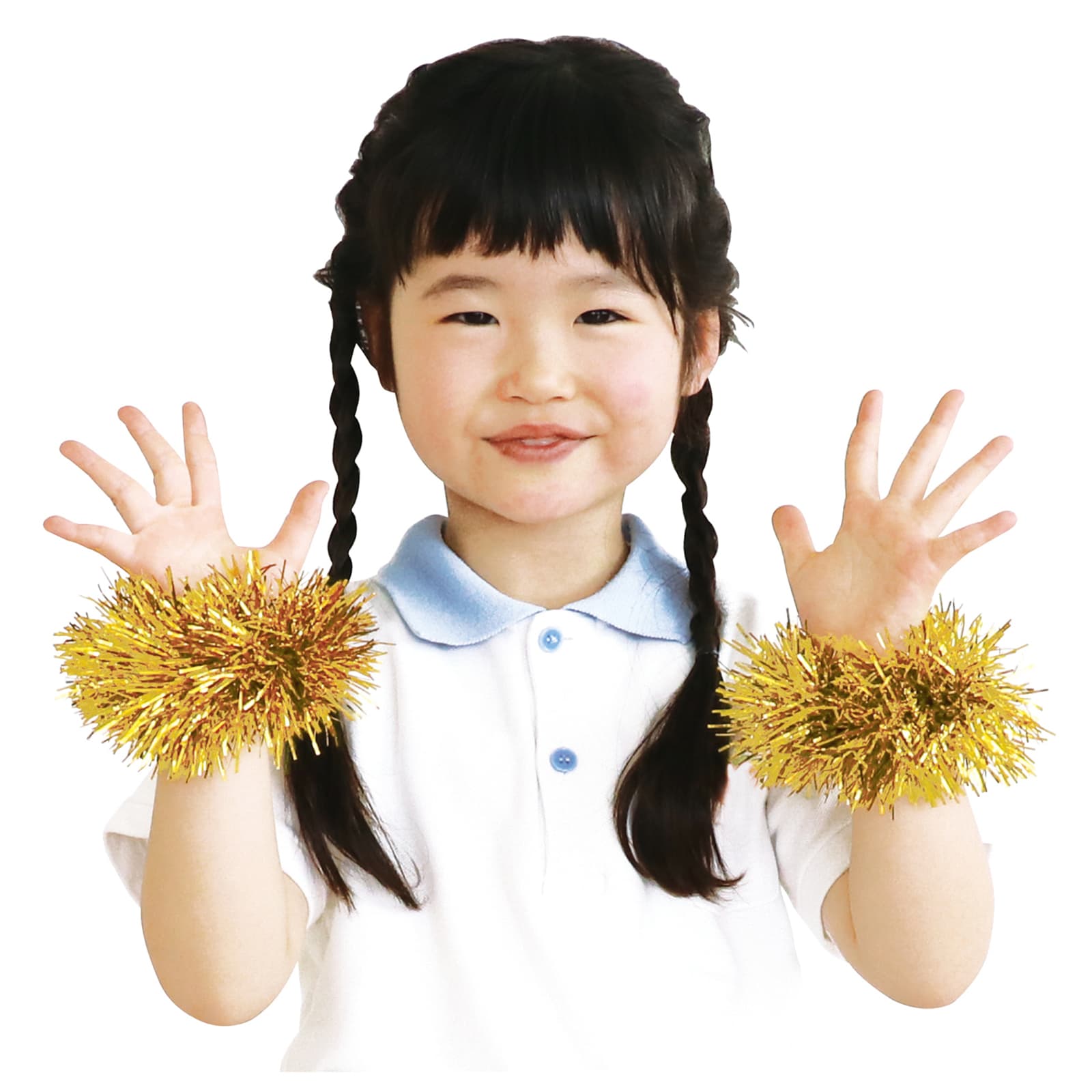 キラキラリストハ゛ント゛(2個組) メタリックレット゛&コ゛ールト゛