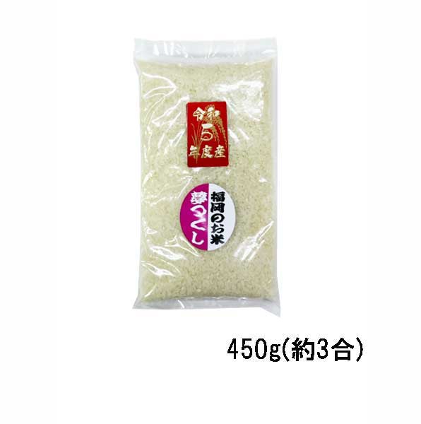 夢つくし 3合分 約450g 令和5年産 福岡県産 農家直送 送料無料 お試し用 ポイント消化