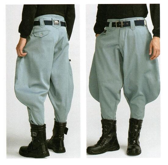 スーパー制電2530ロング八分 2530-412 W105-120cmポリエステル90％綿10％寅壱