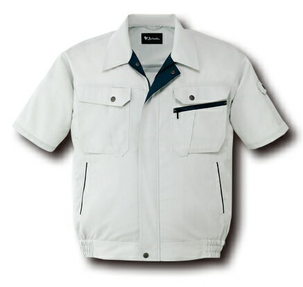 86210 半袖ブルゾン 4L 5Lブルー/グリーン/ネイビー/シルバー/自重堂/ジャウィン/作業着/作業服/夏/大きいサイズ/メンズ/春夏用/春用/春夏作業/...