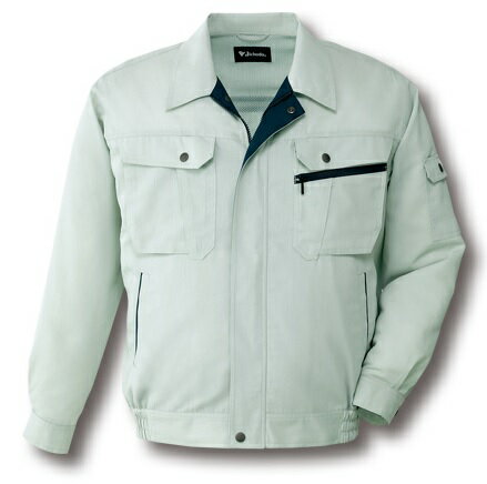 86200 長袖 ブルゾン 4L 5L グリーン/ネイビー/シルバー/ブルー/自重堂/ジャウィン/作業着/作業服/夏/大きいサイズ/メンズ/春夏用/春用/春夏作...