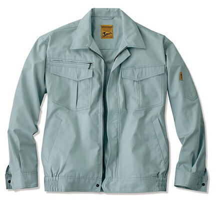 Jawin 55200 シャドーストライプ サマー 長袖ブルゾンSS-5L自重堂/ジャウィン/作業着/作業服/夏/大きいサイズ/メンズ/春夏用/春用/春夏作業/...