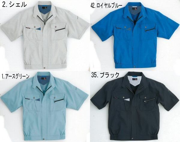 【バートル　BURTLE】WORKBOX No.7062半袖ブルゾンS〜5L春夏用作業服