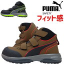 安全靴 プーマ PUMA RAPID VLCR ラピッド ミッド ベルクロ No.63.552.0 No.63.553.0 MotionCloud モーションクラウド セーフティーシューズ ミドルカット 安全スニーカー ハイカット マジックテープ 耐熱 耐滑 衝撃吸収 メンズ 欧州規格 EN ISO 20345 S2 認定