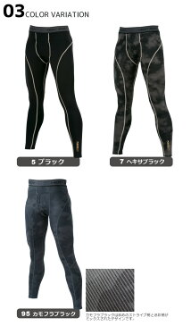 ホットコンプレッション ロングタイツ アンダーパンツ イーブンリバー 防寒 発熱 保温 防風 帯電防止 消臭 前開き インナー 秋冬用 EVENRIVER GTH-03【3/25 16:00〜4/1 12:59までポイント10倍】