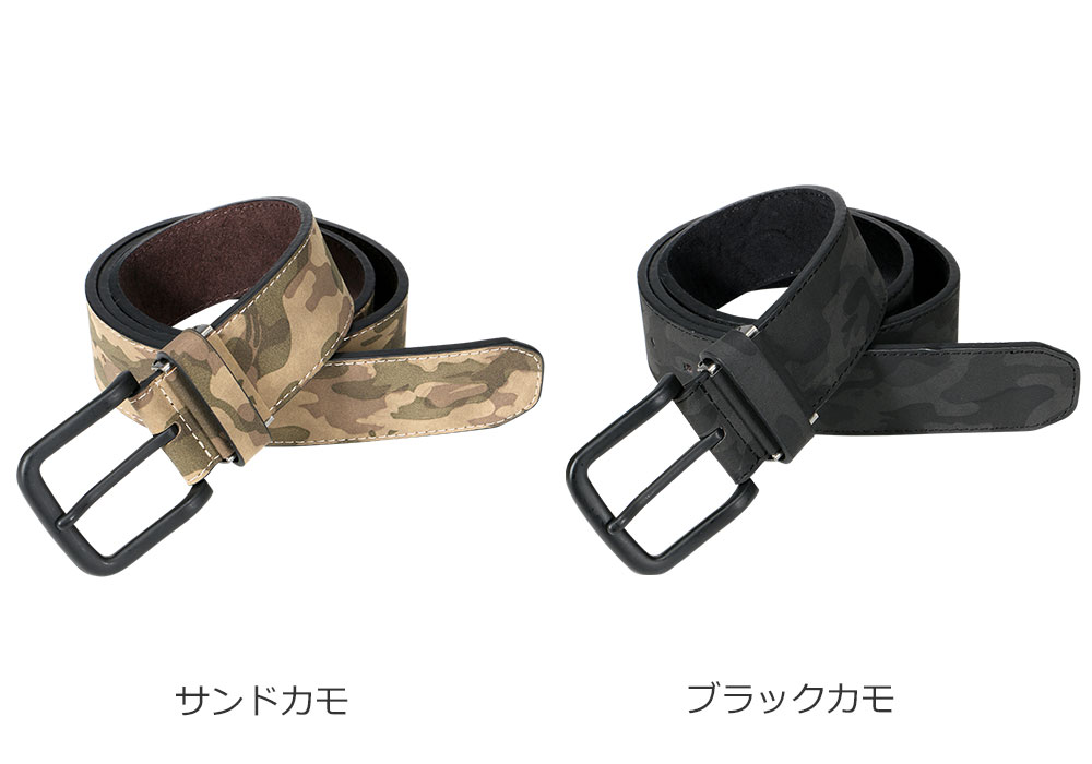 【ポイント5倍 7/4(土)20:00〜7/11(土)1:59】ベルト 合皮 メンズ カジュアル カモ...