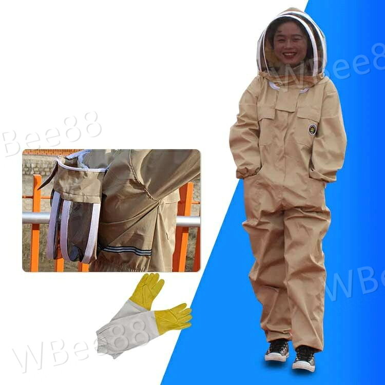 グローブ付き！養蜂用蜂防護服 蜂防護服 防水 つなぎ スズメ蜂 防護服 スズメ 蜂 ...