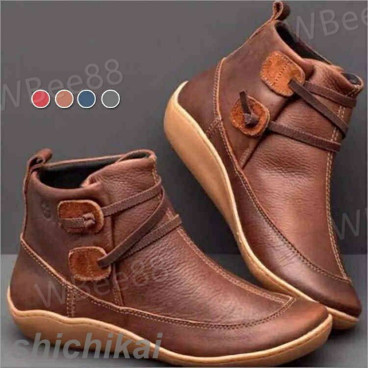 靴 ショートブーツ ブーティ ワークブーツ ヒール レディース 革ブーツ 革靴 シューズ カジュアルシューズ 歩きやすい ブーツ おしゃれ