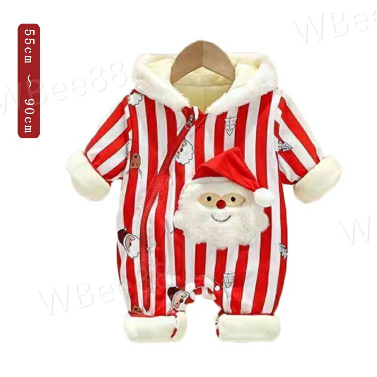 コスプレ ボディスーツ 赤ちゃん フード付き 冬服 ボディスーツ 冬 クリスマス 子供 長袖ボディースー..