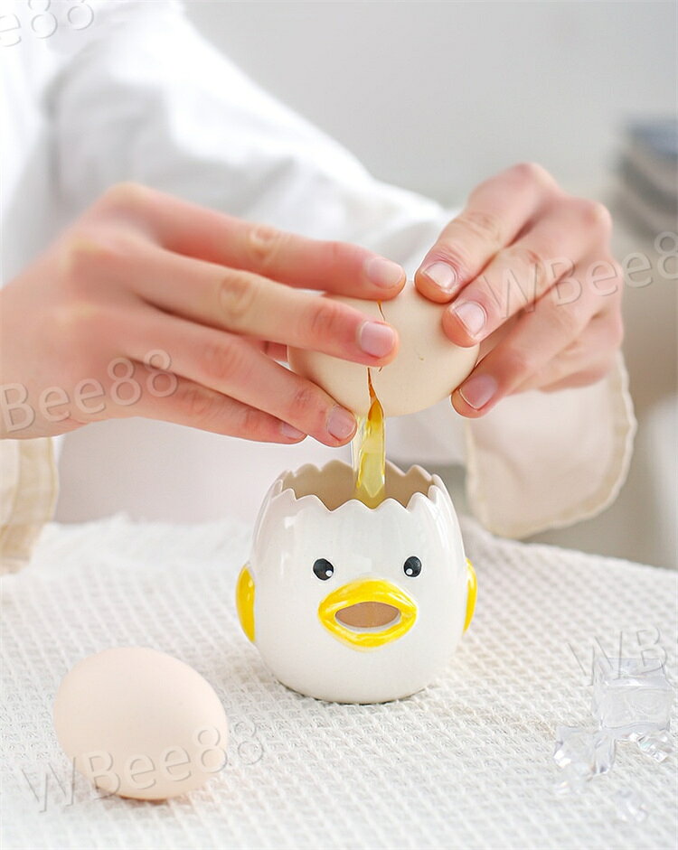 【2個セット】エッグセパレーター 卵黄分離器 卵 黄身 白身 分ける エッグセパレーター 陶磁 セラミック 調理器具 卵黄セパレータ 卵白分離器 黄身分け器 卵のセパレーター 実用 黄身取り器 卵料理 キレイに分離 可愛い キッチンツール 家庭用 便利グッズ workerbee88-10018140 WBee88 サンプル画像3