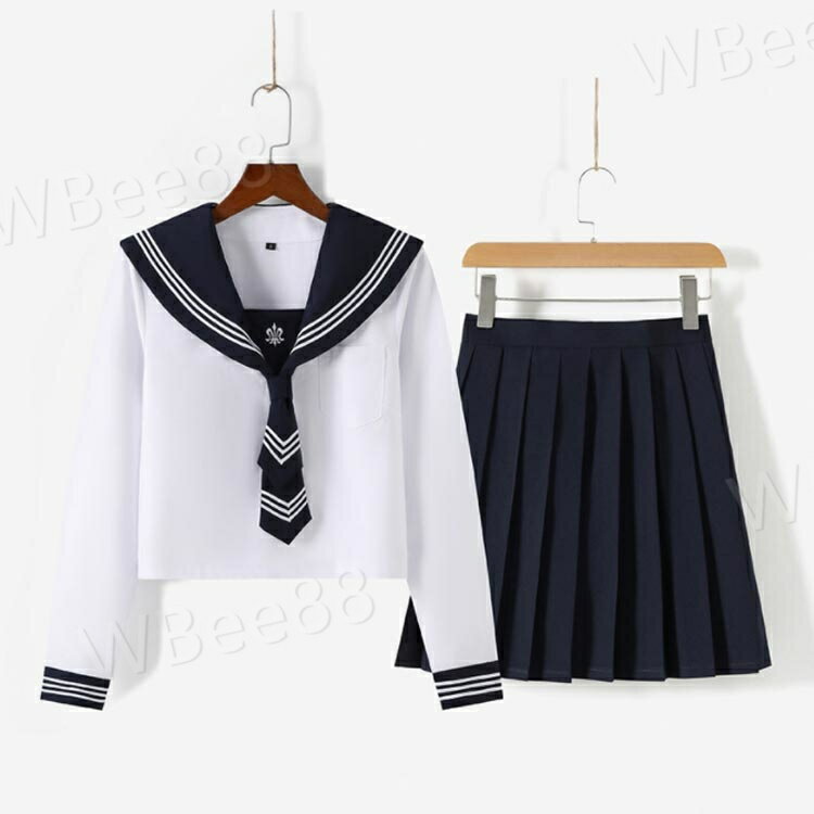 セーラー服 制服 コスプレ セーラー仮装 コスチューム 半袖 長袖 女子高生 中学生 スカーフ ネクタイ 文化祭 学園祭 学生服 大人 jk制服 レディース 大きいサイズ 上下セット 白 黒