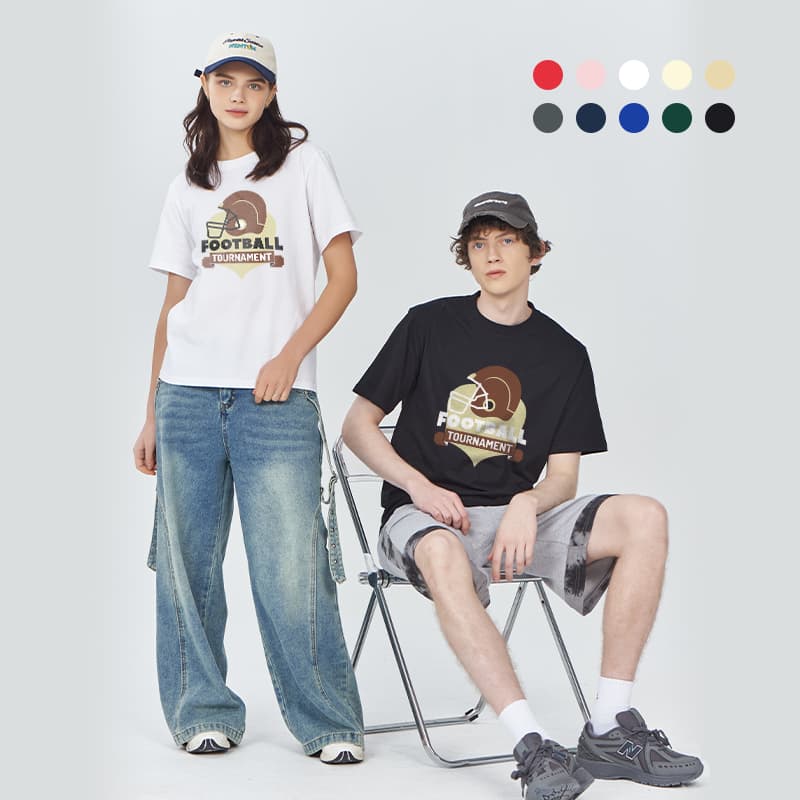 乐天商城 - Tシャツ メンズ レディース 綿100% 部活 ユニフォーム 半袖 クルーネック メンズtシャツ シンプル 透けない トップス カジュアル 春夏秋冬 おしゃれ 重ね着対応 コットン素材 ファッション 夏服 夏 大きいサイズ ユニセックス 男女兼用