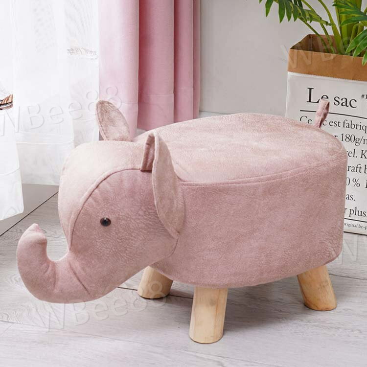 アニマルスツール スツール アニマル 動物 可愛い おしゃれ アニマルチェア チェア 足置き 脚置き サイドテーブル キッズ 子供 椅子 イス 背もたれなし スツール 木脚付き オットマン 腰掛け コンパクト 子供部屋 こども部屋 リビング 象 鹿 牛 犬 羊 動物スツール [2]