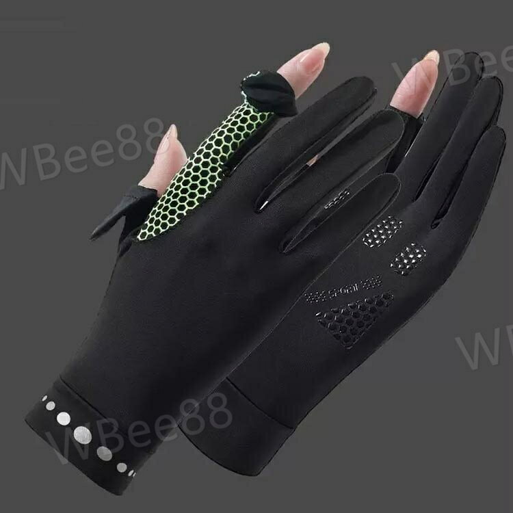 UVカット 手袋 ゴルフ 紫外線対策 バイク グローブ 滑り止め 冷感 女性 レディース タッチパネル対応 自転車 通勤 通学 男女兼用 メンズ 釣り 作業 スマホ対応 春 秋 夏用 薄型 運転用 荒れ対策 薄手 お出かけ ドライブ 日焼け防止 通気性 workerbee88-10007013 WBee88 サンプル画像3