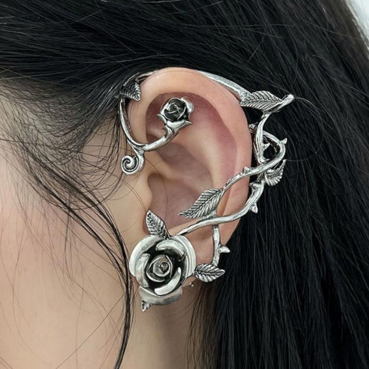 軟骨ピアス 左耳用 ボディピアス ばら バラ 薔薇 かわいい おしゃれ ハロウィン ファーストピアス セカンドピアス メンズ 軟骨 ピアス ボディーピアス なんこつぴあす 2