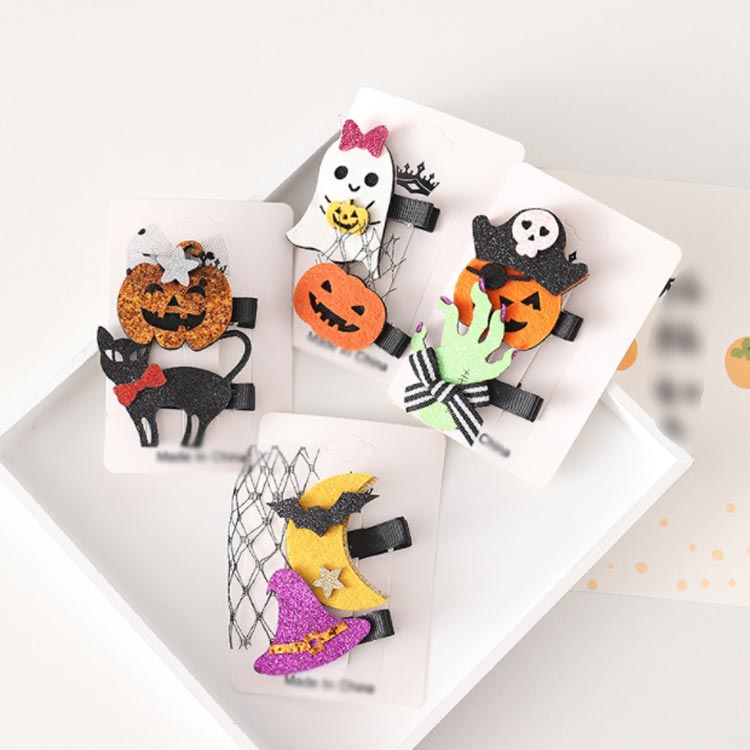 2個入り ヘアアクセサリー ハロウィン コスプレ ハロウィンヘアピン ヘアアクセサリー ハロウィン 変装 ヘアクリップ 髪留め 髪飾り グッズ 仮装 衣装 workerbee88-10006321 WBee88 サンプル画像2