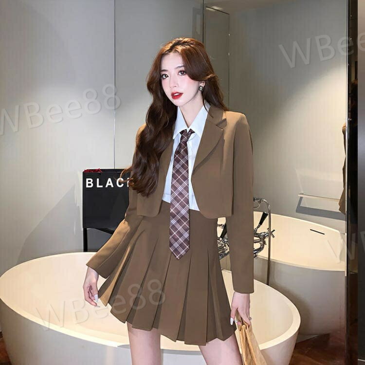 フォーマルスーツ 入学式スーツ スーツ 高校生 韓国 制服 セットアップ 七五三 女の子 ブレザー 2点セット M 子供スーツ JK制服 卒業式 セミフォーマル プリーツスカート 成人式 女の子 スーツジャケット 中学生 入学式 卒服 卒業スーツ