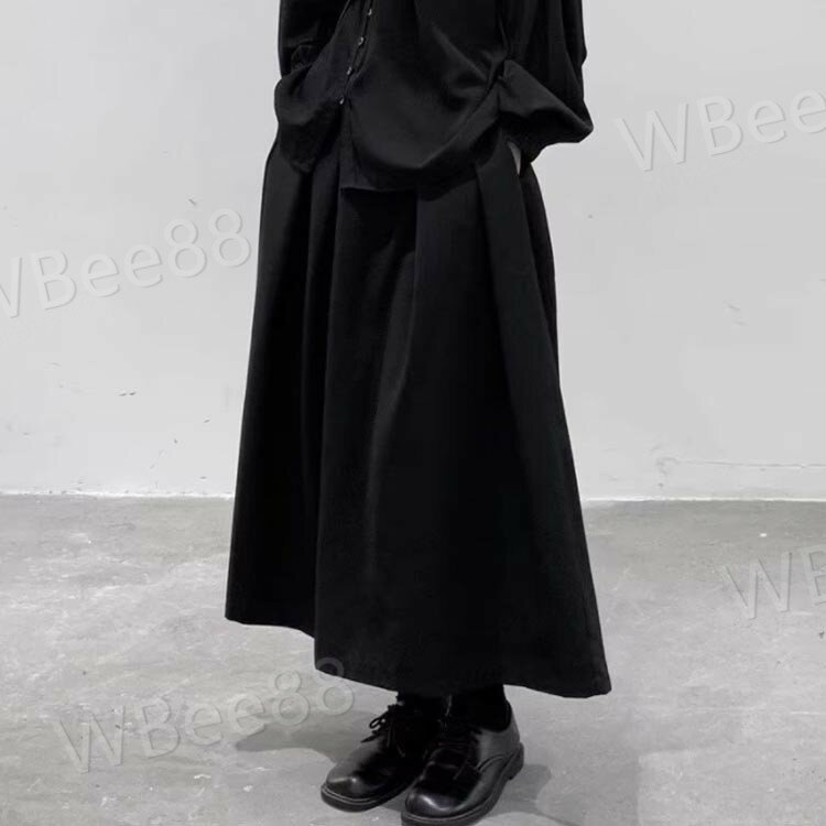 ワイドパンツ レディース 袴パンツ フレアパンツ スカンツ 無地 スカート風 袴 大きいサイズ スカーチョ モード系 メンズ サルエルパンツ 男女兼用 衣装 ハカマパンツ ゆったり ユニセックス 9分丈 個性派 きれいめ ヴィジュアル系