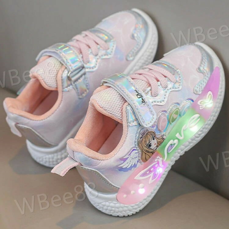 女の子 運動靴 靴 キッズシューズ かわいい 子供 女児 スニーカー ピンク 保育園 子供靴 パープル かわ..