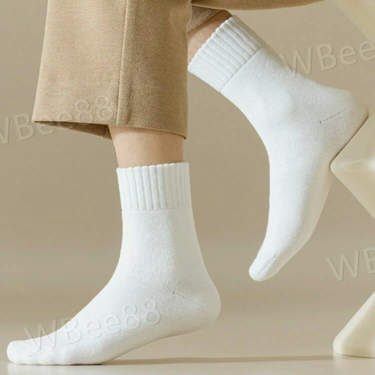 おしゃれ 5足セット 消臭 耐久性 冬 蓄熱 極厚裏パイル 極暖 靴下 防寒 ソックス 厚手 靴下 伸縮性 屋内 屋外 登山 暖かい 保温 無地 クルー丈 ソックス メンズ靴下 男 クルーソックス 冬用 冷えとり 冷房対策 冷え 対策