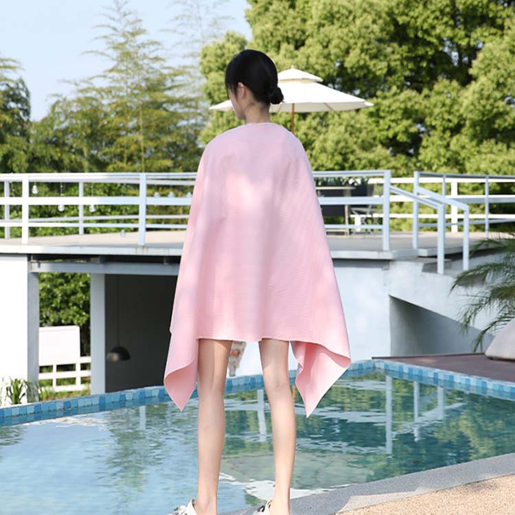 UVカット ポンチョ スポーツタオル 紫外線対策 体型カバー フード付き バスタオル ポンチョ 吸水速乾 熱中症対策 ビーチ 海 スポーツタオル 無地 夏用 プール ポンチョタオル アウトドア 暑さ対策グッズ