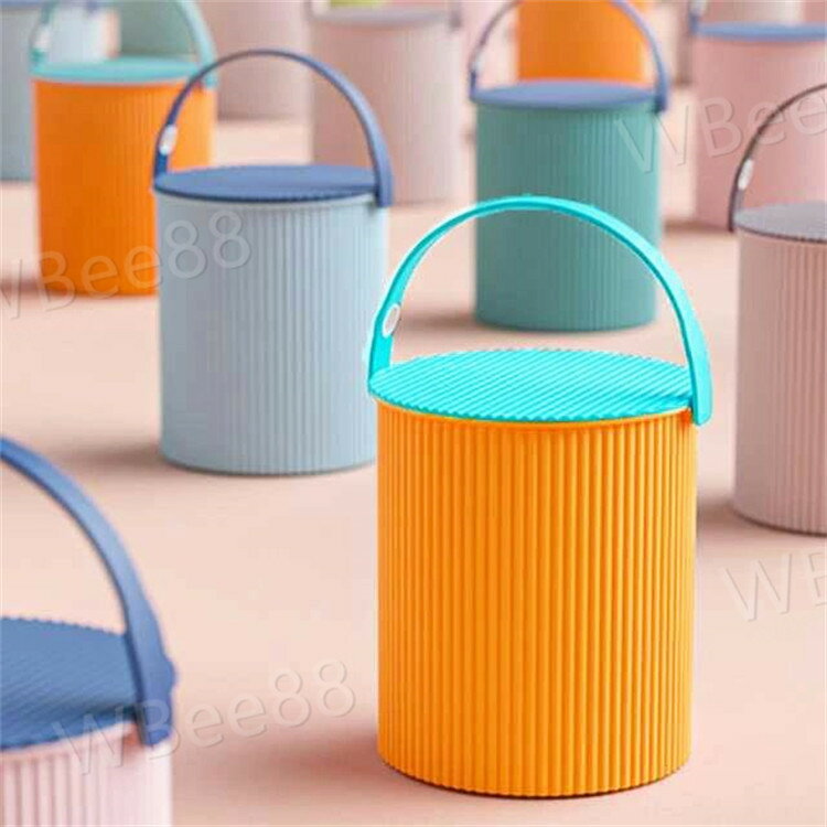 バケツ ゴミ箱 フタ付き ふた付き 10L おしゃれ かわいい 収納 バケツ おもちゃ箱 おもちゃ入れ ごみ箱 蓋つき ダストボックス オムツ入れ オムツ 洗車 収納 洗濯カゴ 洗濯物入れ 収納ボックス 北欧 インテリア [2]