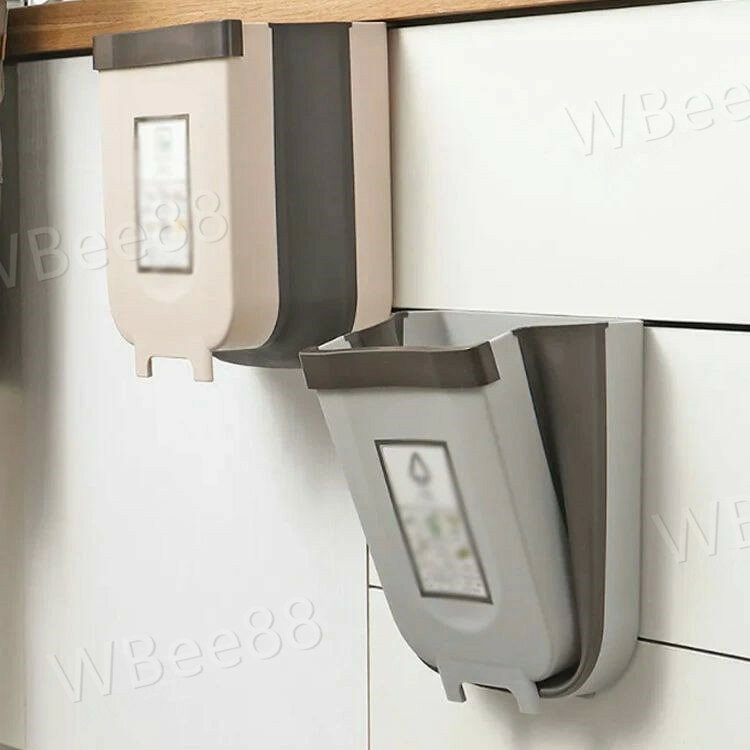 壁掛け ゴミ箱 壁掛けダストボックス ダスト ボックス おしゃれ 生ごみ 10L 6L 分別 スリム 折りたたみ ゴミ箱 アウトドア リビング キッチン ダストボックス カウンター 屋外 ボックス 分別 水洗い オフィス 洗面所 [2]