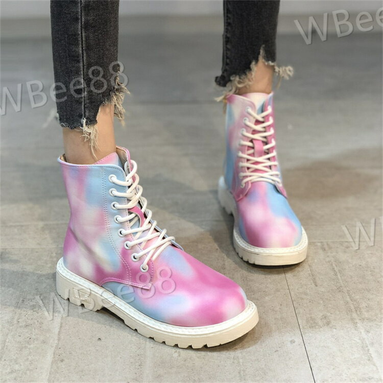 ショートブーツ レディース ブーツ 厚底靴 おしゃれ カジュアル 紐結び 美脚 歩きやすい 防寒 滑り止め アウトドア かっこいい ホワイトデー