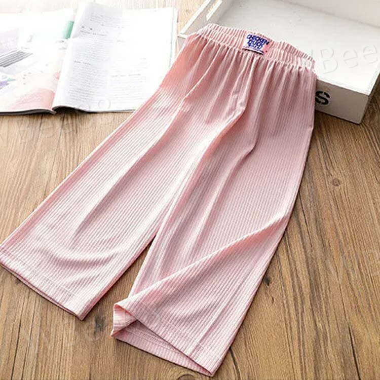 女の子 ロングパンツ プリーツパンツ 涼感 薄手 子供服 春 涼しい 部屋着 ボトムス ワイドパンツ キッズ ガールズ ダンスパンツ イージーパンツ ゆったり ルームウェア ヨガパンツ 秋 夏 夏服 冷感 蚊刺され防止 透気性 虫除け ズボン ガウチョパンツ
