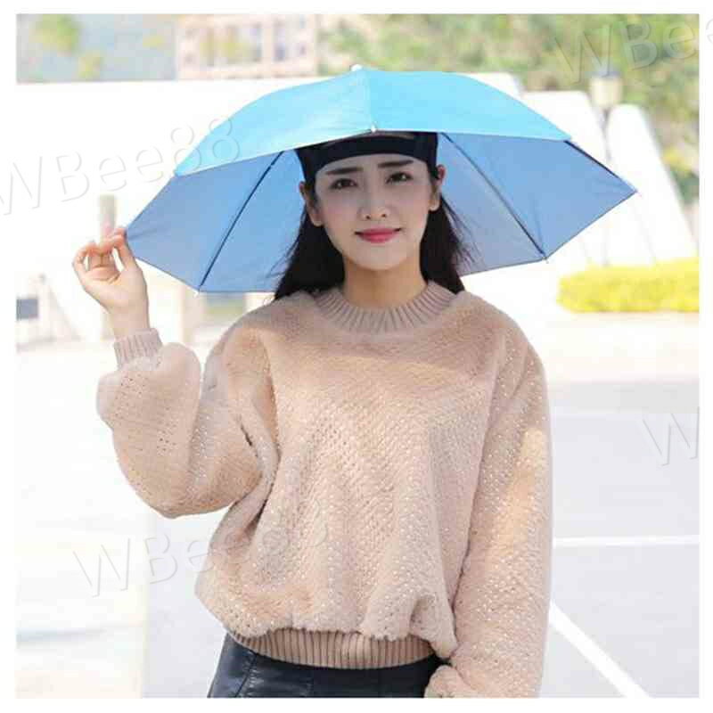 釣り傘 撮影 ガーデニング 釣り 帽子傘 日傘 折りたたみ かさぼうし 釣り傘 帽子型 釣り 農作業 庭 便利 頭 かぶる傘 かさ