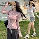 接触冷感 冷感 メンズ レディース ラッシュガード アウター UVカット 涼しい 紫外線対策 速乾 UPF50+ 日焼け対策 シェイプ uvパーカー 指穴 パーカー 冷感 UV 羽織 夏 薄手 吸湿 UVケア 薄手 軽量 コンパクト 無地 大きいサイズ M 長袖|詳細画像