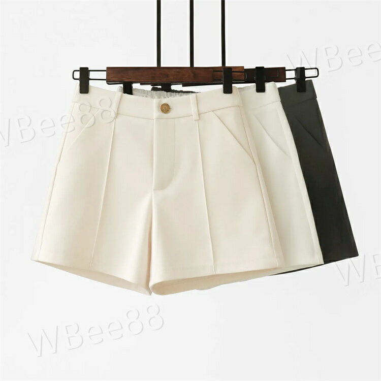 レディース シンプル ショートパンツ おしゃれ ワイドパンツ ウェストゴム スラックス きれいめ タック ボトムス 春夏 薄手 涼しい ショパン 通勤 無地 カジュアル フォマール ストレート タック オフィス シワになりにくい ミニボトム